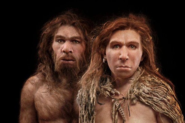 Image of a homo erectus pair